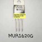 MUR1620GตัวถังTO-220,U1620Gยี่ห้อON-SEMIราคาตัวละบาท