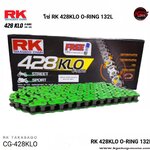 โซ่ RK 428KLO O-RING 132L สีเขียว CG-428KLO
