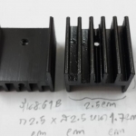 HEATSINKฮีทซิ้งรุ่น861Bสีดำก2.5Xส2.5Xหนา1.7cm