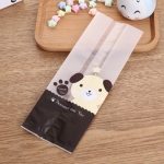 ถุงซองพลาสติกขุ่นขยายข้างลายการ์ตูนหมี 8.5x23+5.5 cm. 100 ชิ้น รหัสสินค้า: 004780