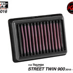 กรองอากาศ K&N TRIUMPH STREET TWIN 900 (16-21) (TB 9016)