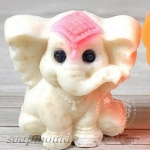 แม่พิมพ์ รูปช้าง 5 หลุม 100g 001871