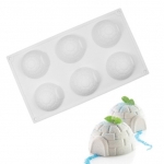 พิมพ์รูปบ้านมนุษย์หิมะ 100 กรัม 6 ช่อง