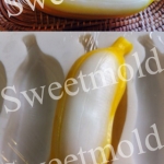 แม่พิมพ์ซิลิโคน รูปกล้วยปอกเปลือก 5 ช่อง 100g 001253