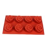 แม่พิมพ์ดอกกุหลาบ 8ช่อง ขนาด50กรัม