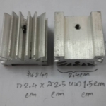 HEATSINKฮีทซิ้งรุ่น431สีขาวก2.4Xส2.5Xหนา1.5cm