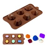 แม่พิมพ์น้ำแข็ง รูป เพชร 6 ช่อง