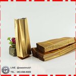 ถุงอลูมิเนียมฟอยล์สีทองขยายข้าง ขนาด7x15+4cm(แพ็ค100ชิ้น) รหัสสินค้า: 007388