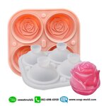แม่พิมพ์ช่อกุหลาบ4ช่อง ขนาด75กรัม :007779