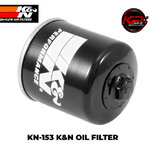 กรองน้ำมันเครื่อง KN-153 FOR DUCATI /DIAVEL 1260/MONSTER 1200/MULTISTADA / HYPERSTRADA