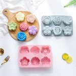 พิมพ์ดอกไม้คละลาย 6 ช่อง ขนาด 90 - 130 กรัม