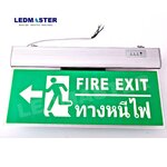 ขายส่ง 750 บาท ป้ายไฟสัญลักษณ์ ป้ายไฟทางหนีไฟ led มาตรฐานอุตสาหกรรม ใช้สำหรับรักษาความปลอดภัย รุ่น ลูกศรชี้ทางซ้าย ป้ายไฟชนิดไฟ led พื้นเขียว เเบบ 2 หน้า ชนิดแขวน ไฟ 220V
