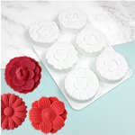 แม่พิมพ์ดอกไม้คละลาย6ช่อง ขนาด60-65กรัม