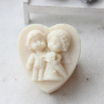 แม่พิมพ์ รูปหัวใจ คู่แต่งงาน 100 g 1 ช่อง
