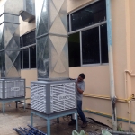 โรงอาหาร กระทรวงแรงงาน (เครื่องทำลมเย็น OUBER By TOPWINDFLOW ENGINEERING CO.,LTD.)