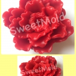 แม่พิมพ์ รูป ดอกโบตั๋น หรือ ดอกพิโอนี่ (peony) 1 ช่อง