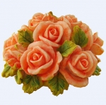 แม่พิมพ์ รูปดอกกุหลาบ 1 ช่อง 100 g -001788