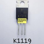 2SK1119ตัวถังTO220ยี่ห้อTOSHIBAราคาตัวละบาท