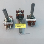 ชาย โวลุ่ม250KB โวลุ่ม2ชั้น แกนยาว 6ขา มีแท็ปบน แกน+เกลียวยาว30mm รุ่นยี่ห้อALPHA โวลุ่มB250K โวลุ่ม250KB ราคา ตัวละ . . บาท