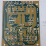 แผ่นปริ้นขยายเสียงIC.741MONOแผ่นปริ้นขยายเสียง80Wโมโนแผ่นปริ้นขยายเสียง741ราคาขนาดกว้าง75มมxยาว95มม(75x95MM)รุ่น74180Wแผ่นปริ้น741แผ่นปริ้นเปล่านำไปใส่อุปกรณ์เอง
