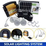 SOLAR LIGHTING SYSTEM ชุดไฟโซล่าเซลล์แคมป์ปิ้งเอนกประสงค์ อุปกรณ์ครบชุด ฟรี !! หลอดไฟ led 3 หลอด ไฟฉายในตัวสว่างมาก แผงโซล่าเซลล์ สายชาจ USB อะแดปเตอร์ สายชาจไฟบ้าน สามารถนำไฟไปใฃ้ชาร์จอุปกรณ์มือถือ แทบเล็ต ใช้ร่วมกับหลอดไฟให้ความสว่างได้พร้อมกัน 3ดวง