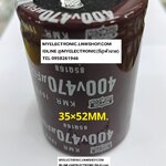 ขาย , 470UF400V , 105c , คาปาซิเตอร์ , อิเล็กโทรไลท์ , 470UF400V105C , เส้นผ่านศูนย์กลาง , 35มม. , สูง52มม. , 35×52MM. , CAPACITOR , ELECTROLYTE ชนิด 105 องศา , ยี่ห้อ , NIPPON , ราคา , ตัวละ , . . หน่วย , บาท