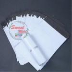ถุงซองไปรษณีย์พลาสติกสีขาวมีเทปกาวในตัว 100 ชิ้น (คลิกเพื่อเลือกขนาด)