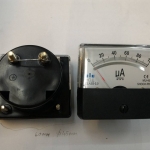 มิเตอร์100UADCมิเตอร์เข็ม100UADC100ไมโครแอมป์ดีซีรุ่นMU-45ขนาดกว้าง54มมยาว60มมสูง45มม(54x60x45MM)MU45ราคาอนาล็อกมิเตอร์ANALOG METER