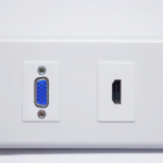 Wall plate HDMI90 ํ+ VGAแบบขัน (แบบ2ช่อง)