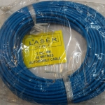 สายไฟอ่อนสีฟ้าเดินวงจรขนาด2มม.เส้นทองแดงฝอย1ม้วนยาว30เมตรWIRE COLOR BLUE 2.0MM สายไฟ2SQMM1ม้วน=30เมตรยี่ห้อLASER CABLEสายไฟ2มม.สีฟ้าราคาม้วนล่ะ
