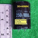 ขาย , 1000UF250V , 105c , DC , 1000UF250V105C ขนาด , เส้นผ่านศูนย์กลาง , อ้วน , 30MM. , สูง , 40MM. , คาปาซิเตอร์ , อิเล็คโตรไลท์ , CAPACITOR , ELECTROLTYE , ราคา , ตัวละ , , . . . หน่วย , บาท