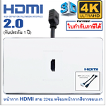 Wall Plate HDMIสาย (ขอบเงา)(1ช่อง)