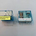 ขาย รีเลย์12VDC16A250V 8ขา 1คอนแทรก คอยล์12VDC คอนแทรค16A250Vรุ่น40.61 ยี่ห้อ FINDER ราคา ตัวละ . . . หน่วย บาท