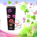 กล่องใส่ลิปสติกสีดำลายปากLipstick ขนาด2.5x2.5x8.5cm : 007131