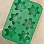 แม่พิมพ์เกล็ดหิมะ แม่พิมพ์เกล็ดน้ำแข็ง 6ช่อง ขนาด100กรัม : 007752