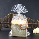 ถุงซองใส ใส่ขนมปังปอนด์(ลายTOASTขนมปัง) ขนาด 23x30+6cm แพ็ค100ชิ้น