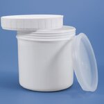 กระปุกพลาสติกพร้อมฝาด้านใน HDPE ขนาด 1000 กรัม