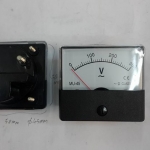 มิเตอร์300VACมิเตอร์เข็ม300VAC300โวลท์เอซีรุ่นMU-45ขนาดกว้าง54มมยาว60มมสูง45มม(54x60x45MM)MU45ราคาอนาล็อกมิเตอร์ANALOG METER