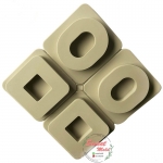 พิมพ์เจาะรูคละลาย สี่เหลี่ยม วงรี ขนาด35-40 กรัม: 006950