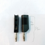 ปลั๊กไบริ่งโฟสตัวผู้สีดำรุ่นVPRSC19R8-27Aขนาดกว้าง15mmยาว58mmปลั๊กไบริ่งโฟสสีดำราคาตัวล่ะ