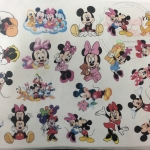 กระดาษเดคูพาจลายmickeyMinniey1แผ่นมี22ลาย(วงรี) : 006712