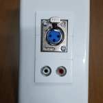 Wall plate XLR / RCA