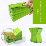 ซองฟอยล์สีเขียว ซีลกลางเนื้อด้านขยายข้าง ขนาด5x9.5+2 cm. แพ็ค 100 ชิ้น