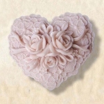 แม่พิมพ์ รูปหัวใจดอกไม้ 1 ช่อง 110 g