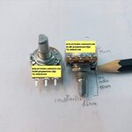 ขาย โวลุ่มC20Kชั้นเดียว โวลุ่ม20Kแกนสั้น3ขา โวลุ่มแกนเฉือนข้าง3ขาแกนยาว15มม. แกน+เกลียวยาว15มม. แกนยาว15MM. โวลุ่มแกนเฉือน โวลุ่มแกนผ่า โวลุ่ม แกนผ่า แกนเฉือน โวลุ่ม20K โวลุ่มC20K โวลุ่มยี่สิบเค โวลุ่มแกนผ่าข้าง ตัวละ . . . . หน่วย บาท