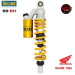 โช๊คหลัง OHLINS HO831 FOR HONDA Click150i 2018-2021