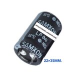 ขาย 680UF200V 85C คาปาซิเตอร์ C 680UF200V85C เส้นผ่านศูนย์กลาง อ้วน22MM.สูง35MM. ยี่ห้อ SANXON ราคาตัวละ บาท