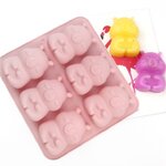 แม่พิมพ์รูปหมี 6 ช่อง ขนาด 40 กรัม