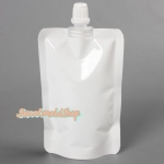 ถุงซองพลาสติกแบบมีฝาปิดด้านบนตั้งได้ 8x12+2 cm. (100 ml.) 100 ชิ้น รหัสสินค้า: 004980