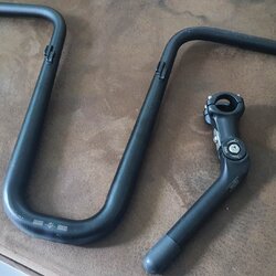 แฮนด์โหนทรงสูง จักรยาน 31.8 mm